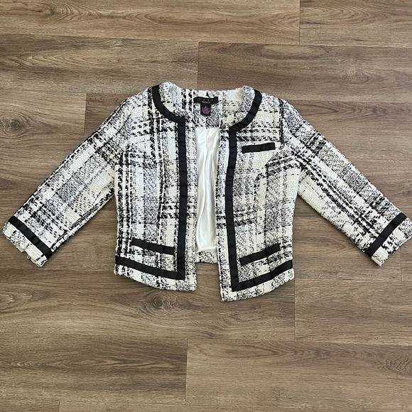 Arden B Tweed Blazer Jacket. - Picture 5 of 8